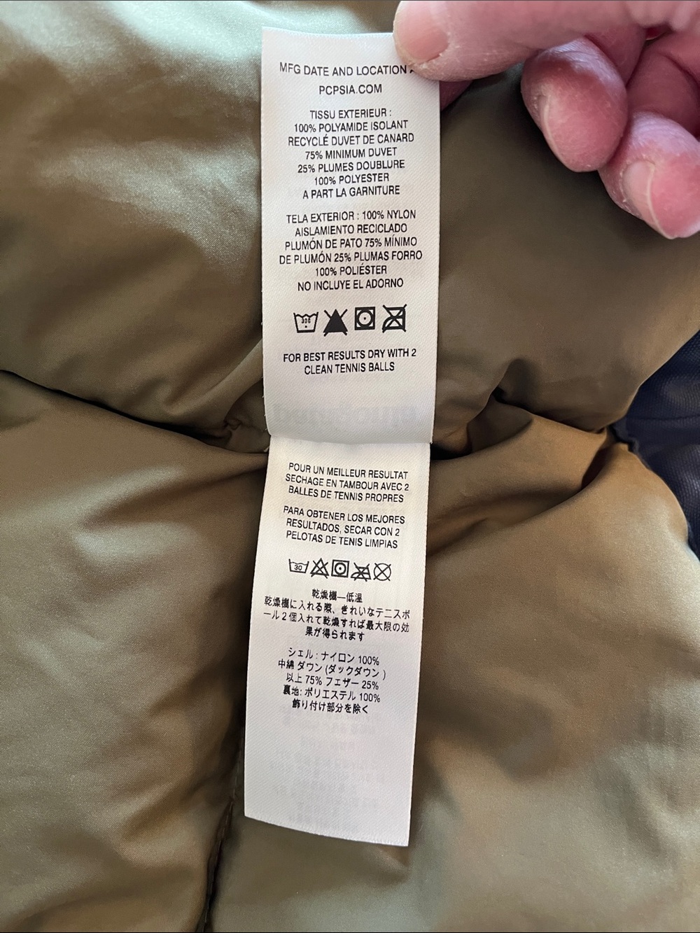 Patagonia® Worn Wear W's Bivy Hooded Vest in Smolder Blue and Fatigue Green Sz M - Picture 5 of 10